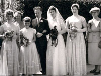 Donald Kennedy's father, Patricia Alexander, Sandra Alexander, Donald Kennedy, Nora Robinson, Nora's friend, Alice Robinson (nee Fail) and William Robinson